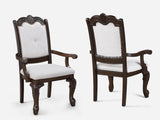 Kiera Coffee Brown Extendable Dining Room Set