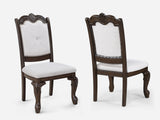 Kiera Coffee Brown Extendable Dining Room Set
