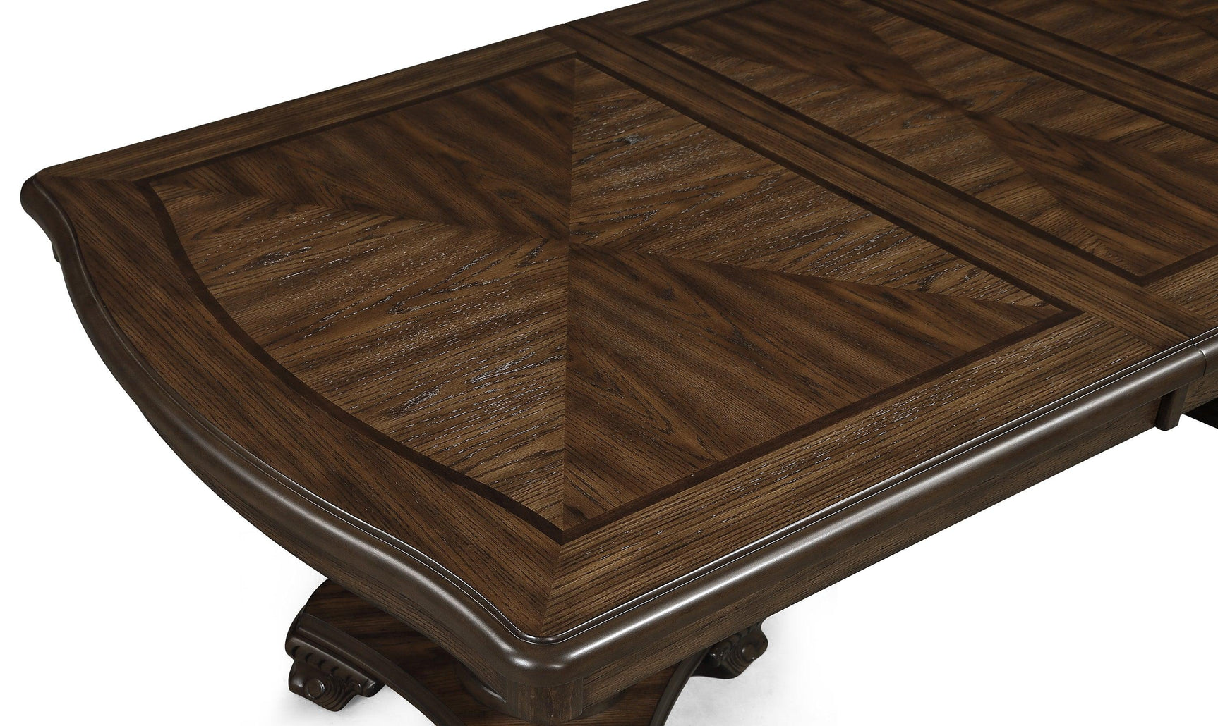 Kiera Coffee Brown Extendable Dining Room Set