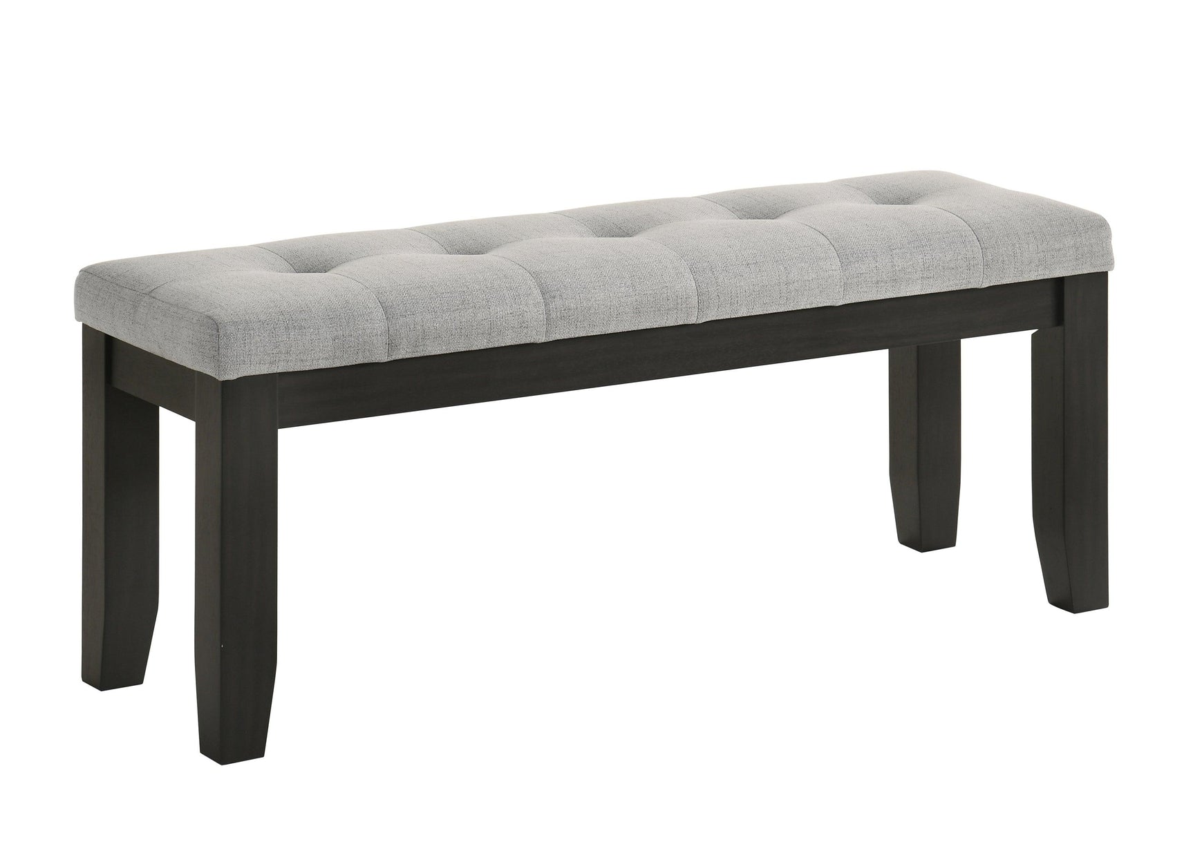 Bardstown Light Gray Upholstered Tufted Dining Room Set
