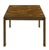 Hollister Brown Gray Upholstered Extendable Dining Room Set