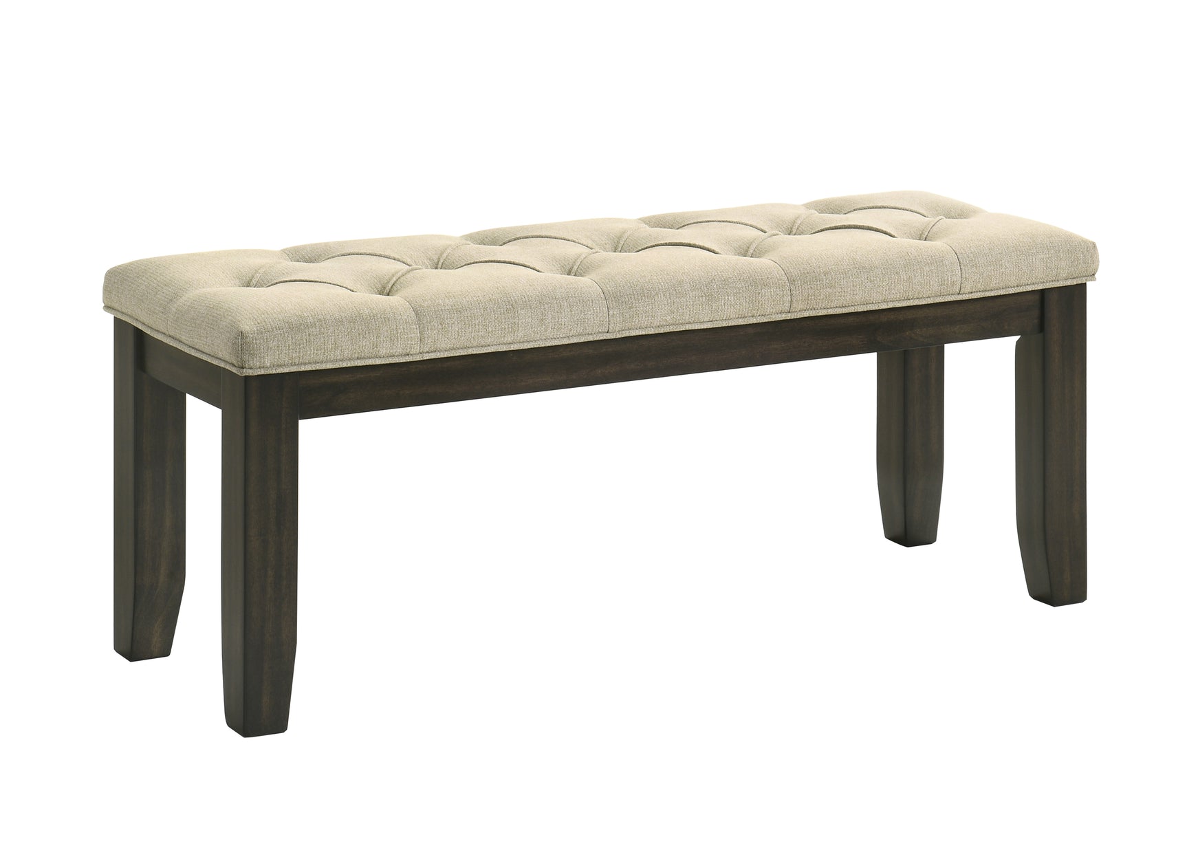 Herbert Gray Upholstered Tufted Rectangular Dining Room Set