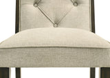 Herbert Gray Upholstered Tufted Rectangular Dining Room Set