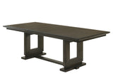 Herbert Gray Upholstered Tufted Rectangular Dining Room Set