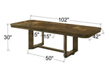 Broadmoor Light Gray Rectangular Dining Room Set