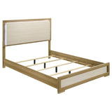 Hyland Natural White LED Panel Queen Bed