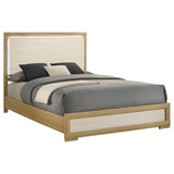 Hyland Natural White LED Panel Queen Bed