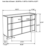 Hyland 6-drawer Dresser Natural