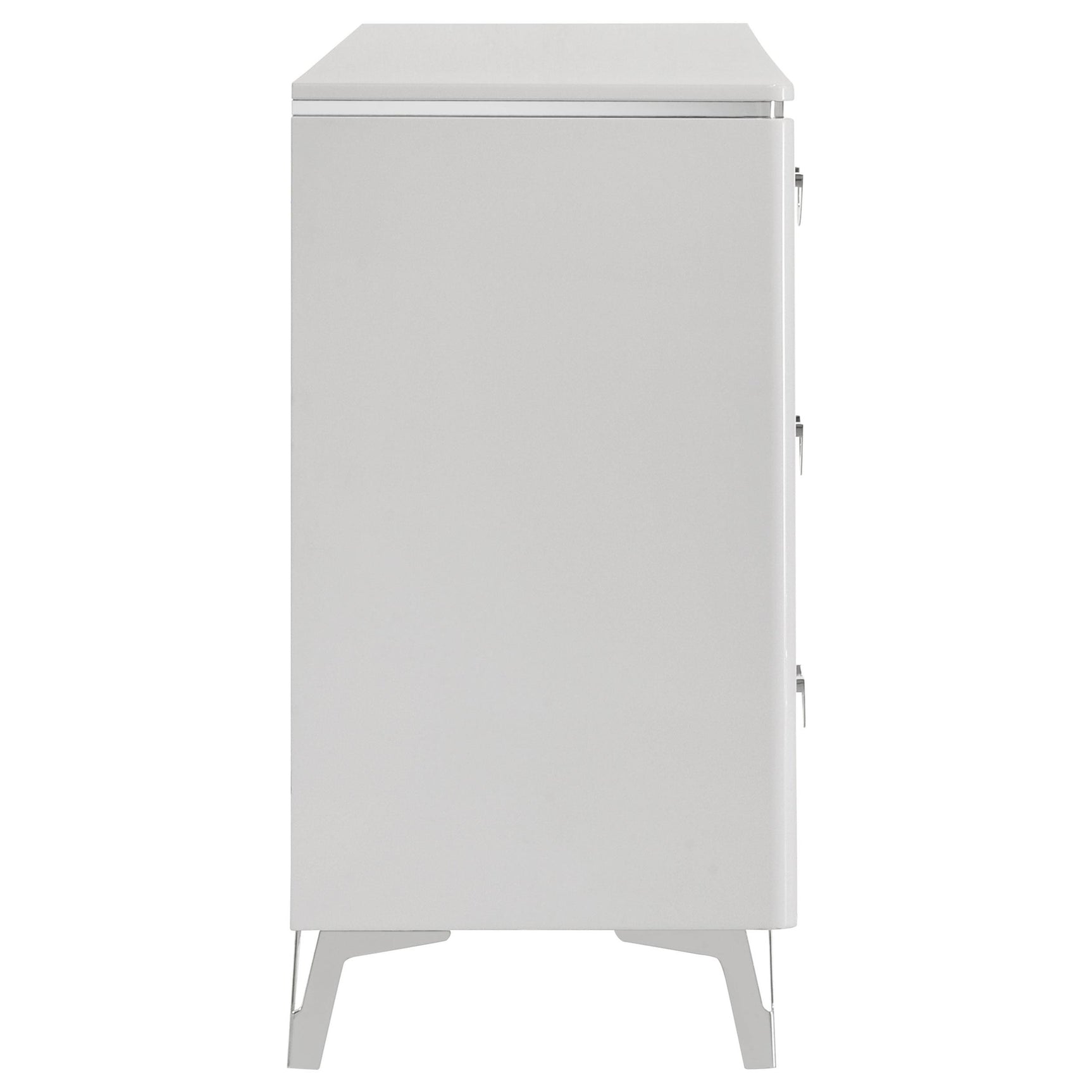 Cassia 6-drawer Bedroom Dresser Cabinet White High Gloss