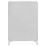 Cassia 5-drawer Bedroom Chest of Drawers White High Gloss