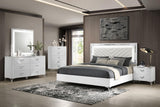 Cassia 5-drawer Bedroom Chest of Drawers White High Gloss