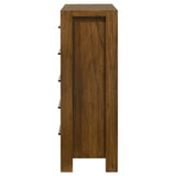 Adderley 5-drawer Bedroom Chest of Drawers Warm Brown