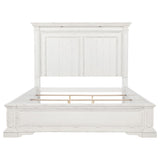 McKinney Queen LED Light Panel Bed Vintage White