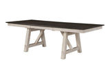 Maribelle Chalk Gray Extendable Dining Room Set