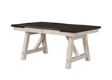 Maribelle Chalk Gray Extendable Dining Room Set