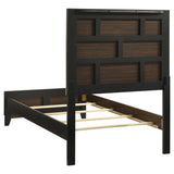 Watson Wood Twin Panel Bed Light Taupe