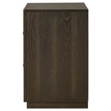 Atlas 2-drawer Bedroom Nightstand Bedside Table Dark Oak