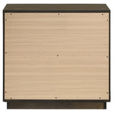 Atlas 2-drawer Bedroom Nightstand Bedside Table Dark Oak