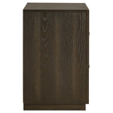 Atlas 2-drawer Bedroom Nightstand Bedside Table Dark Oak