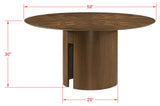 Shari Brown Round Dining Room Set view 4