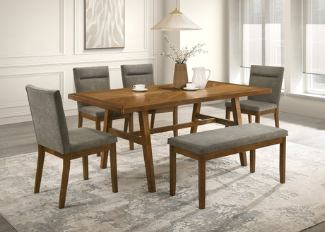 Linus Brown Rectangular Dining Room Set from Ella Furniture