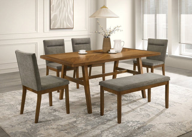 Linus Brown Rectangular Dining Room Set from Ella Furniture