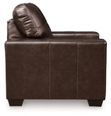 Santorine Dark Brown Leather Chair