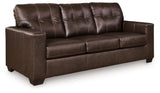 Santorine Dark Brown Leather Sofa