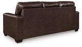 Santorine Dark Brown Leather Queen Sofa Sleeper