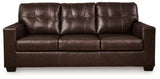 Santorine Dark Brown Leather Sofa