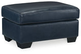 Santorine Ocean Leather Ottoman