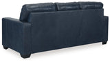Santorine Ocean Leather Queen Sofa Sleeper