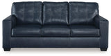 Santorine Ocean Leather Queen Sofa Sleeper