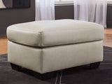 Santorine Bone Leather Ottoman