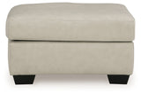Santorine Bone Leather Ottoman