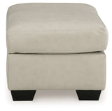 Santorine Bone Leather Ottoman