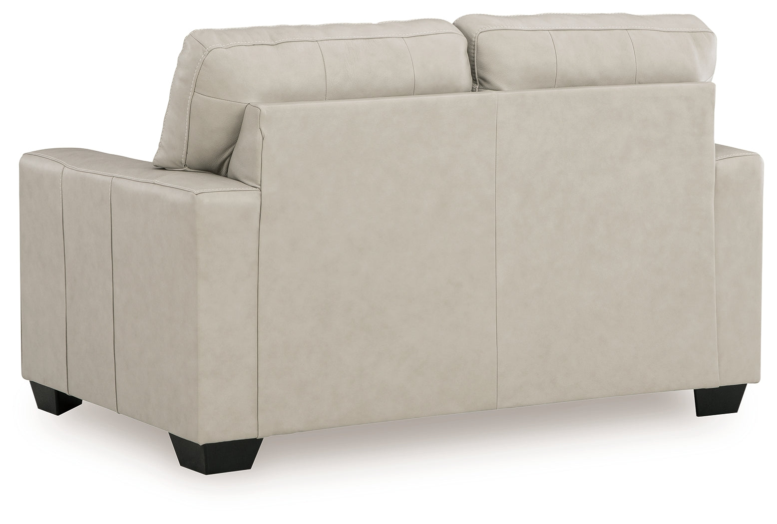 Santorine Bone Leather Loveseat