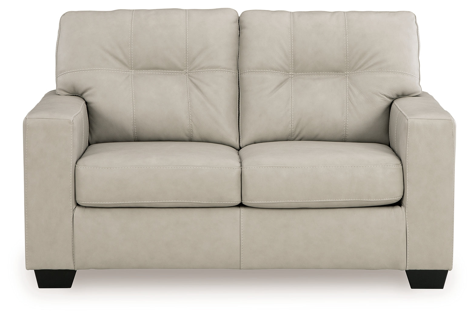 Santorine Bone Leather Loveseat
