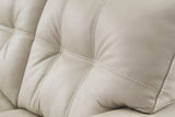 Santorine Bone Leather Loveseat