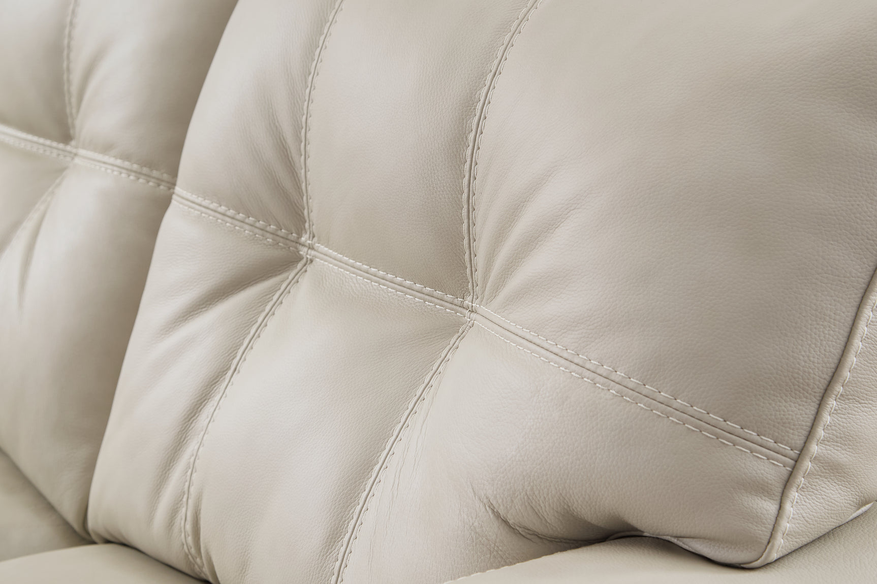 Santorine Bone Leather Loveseat