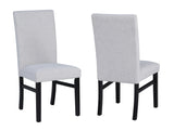 Tracy Dove Glass Top Round Dining Room Set