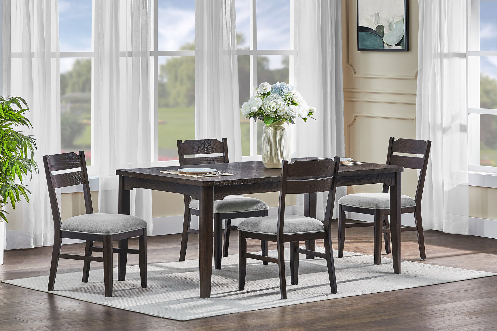 Higgins Dark Cherry Dining Room Set