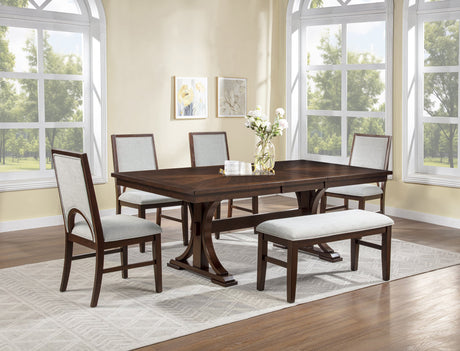 Hamil Dark Brown Dining Room Set from Ella Furniture