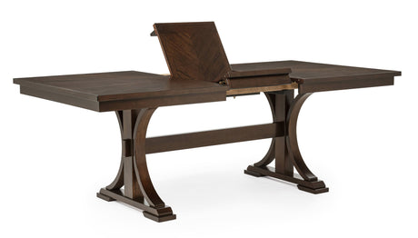 Hamil Dark Brown Dining Room Set view 8