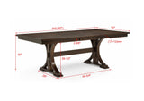 Hamil Dark Brown Dining Room Set view 10