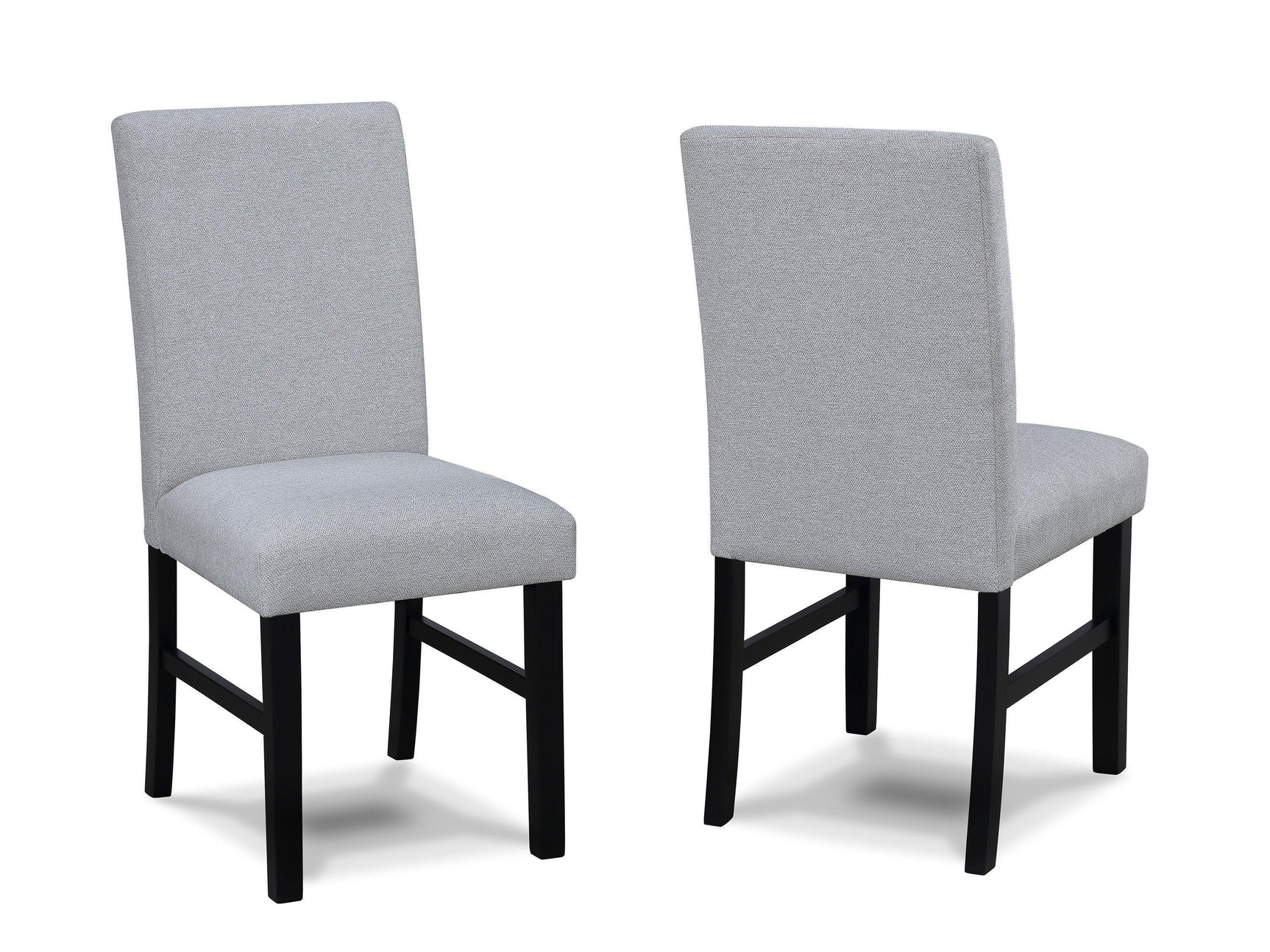 Isla Light Gray White Round Dining Room Set