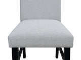 Isla Light Gray White Round Dining Room Set