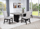 Sebastian Light Gray Black Rectangular Dining Room Set