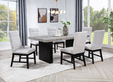 Sebastian Light Gray Black Rectangular Dining Room Set