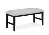 Sebastian Light Gray Black Rectangular Dining Room Set